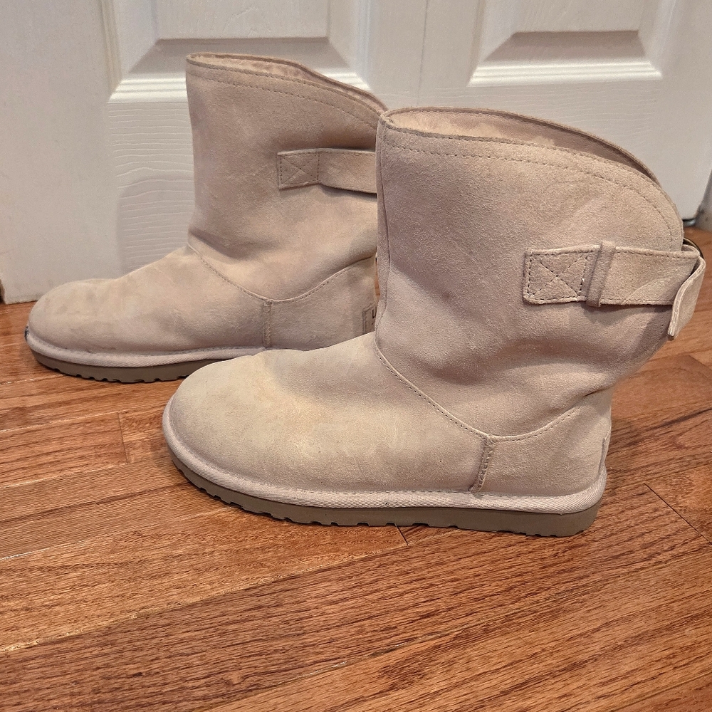 UGG Suede Boots with Strap - Picture 2 of 4